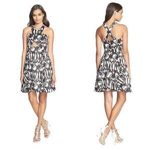 Trina Turk Bellicity Ikat Print Dress NWT